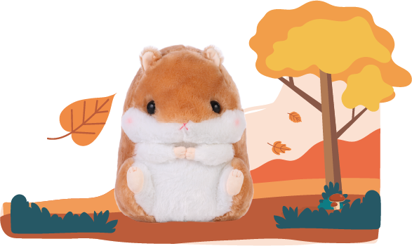 秋を感じられるウエイトドール