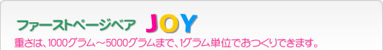 ファーストページベア　JOY 